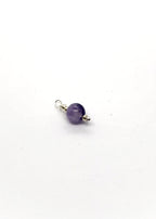 Amethyst stone bead charm