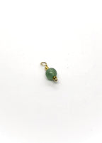 Green Aventurine stone bead charm