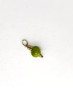 Peridot stone bead charm