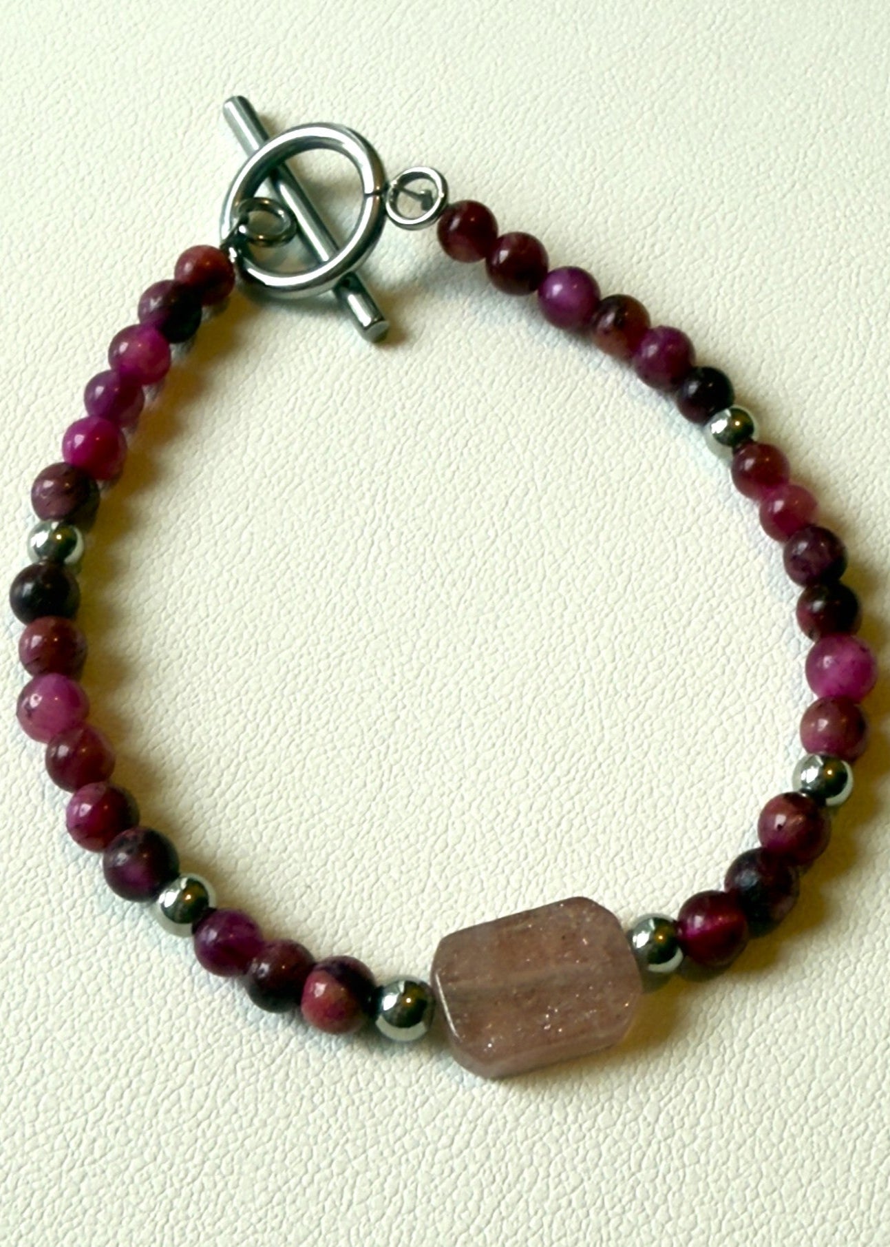 Natural Stone Bead Bracelet