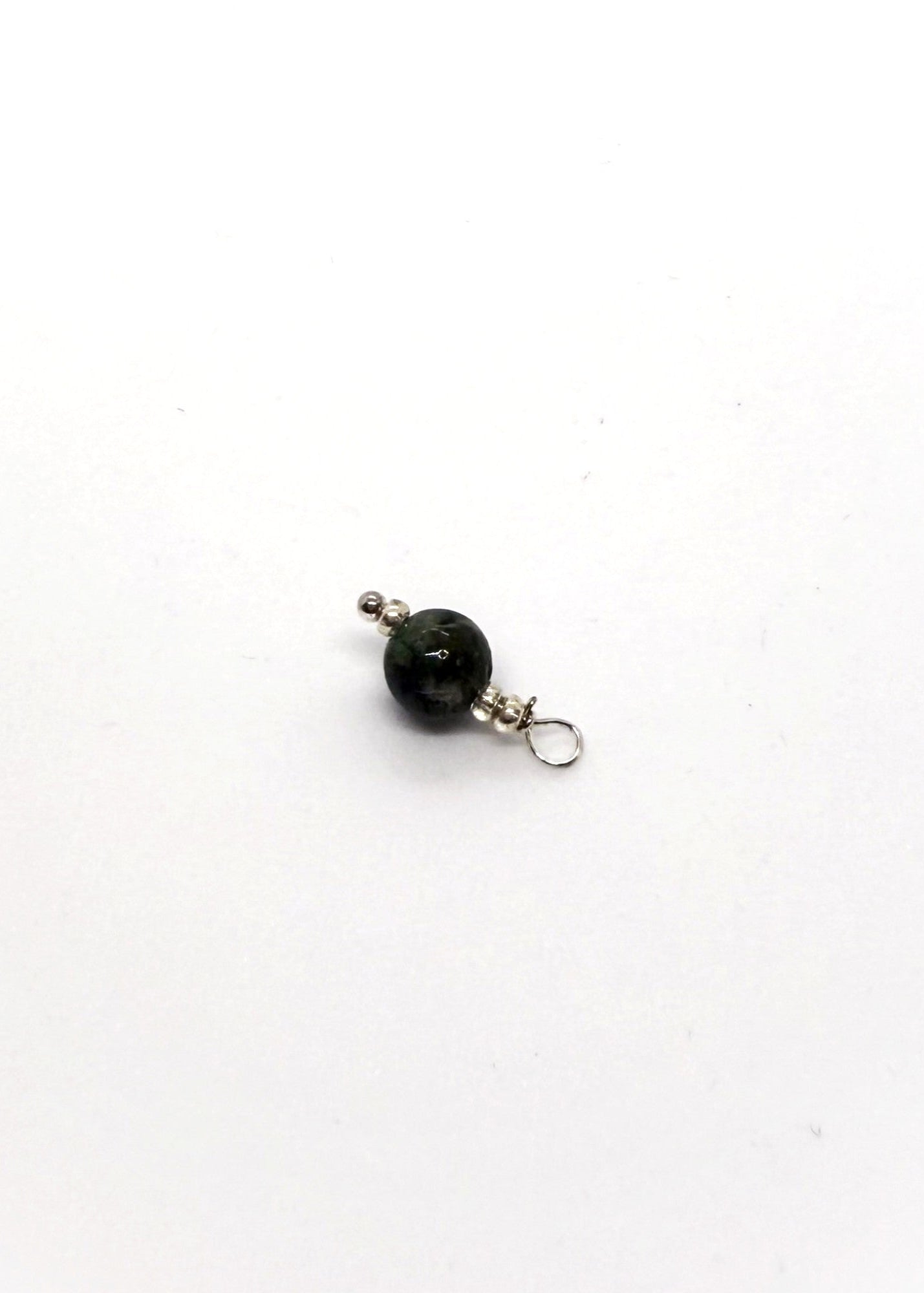 Indian Agate stone bead charm
