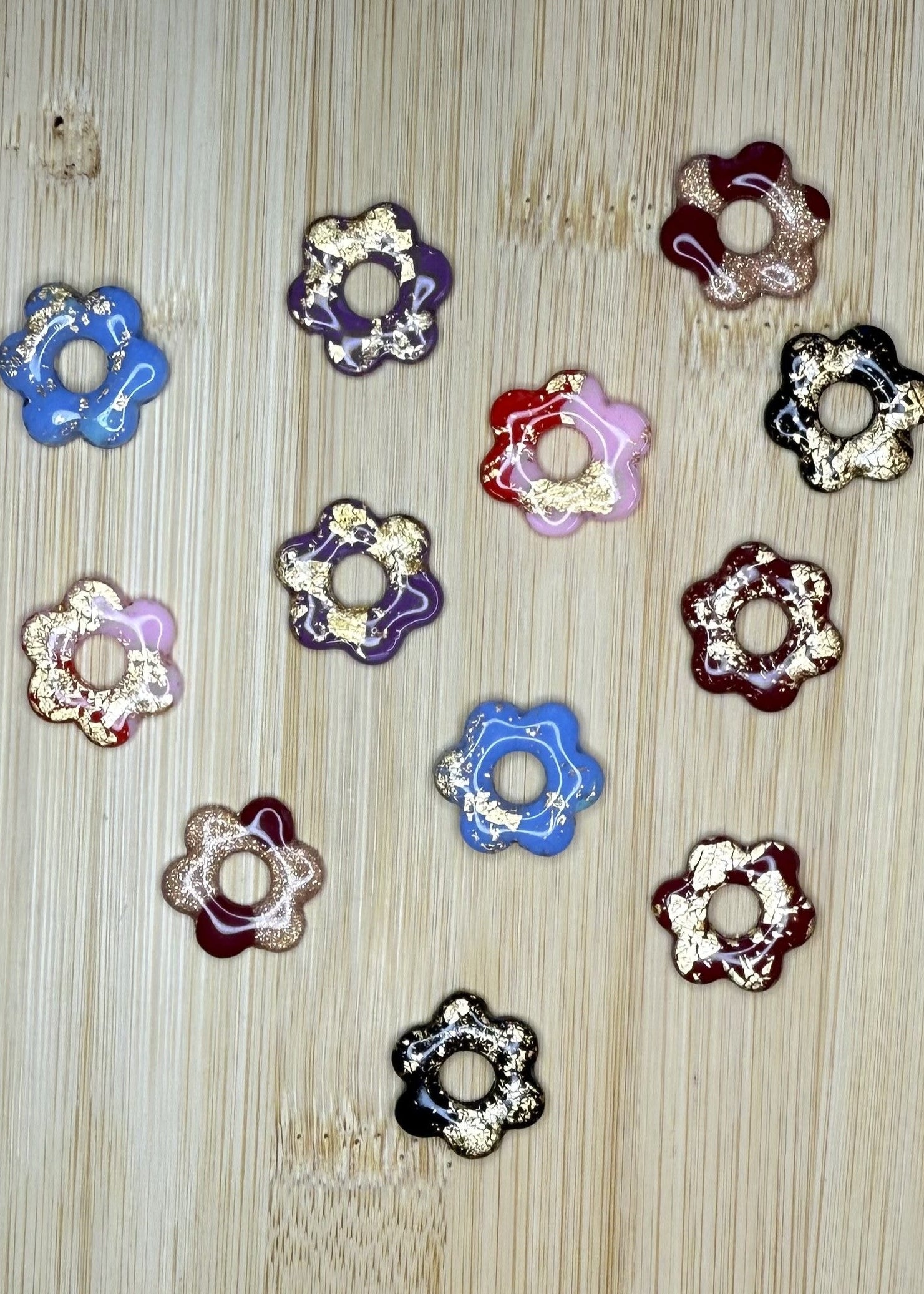 Mini Flowers  - Gold Leaf